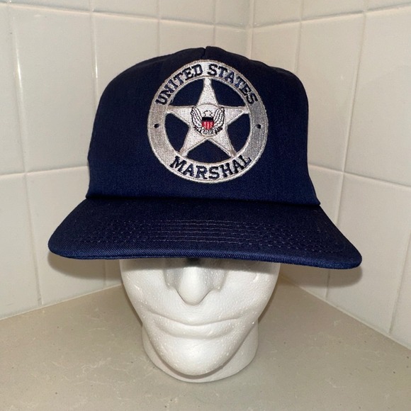 United States Marshal Hat Cap Made in USA Embroidered Law Enforcement Adjustable - Picture 1 of 11